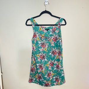 Bebop Green Floral Mini Dress